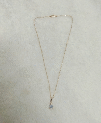 Round Stone Neck Chain