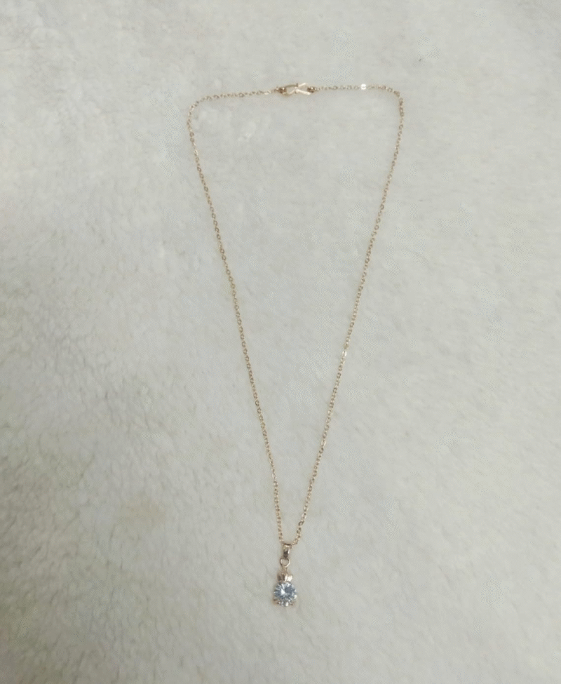 Round Stone Neck Chain